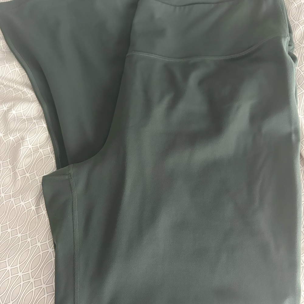 Lululemon Dark Green Flare Leggings